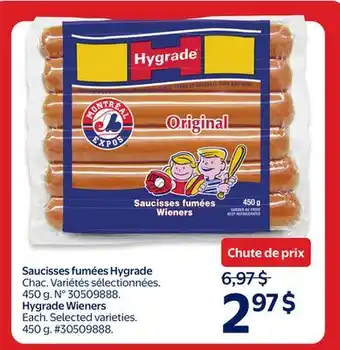 Walmart Hygrade Wieners offer