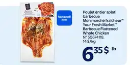 Walmart Your Fresh Market Barbecue Flattened Whole Chicken offer