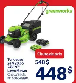 Walmart 24V 20 Lawn Mower offer