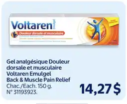 Walmart Voltaren Emulgel Back & Muscle Pain Relief offer