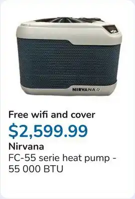 Club Piscine FC-55 serie heat pump - 55 000 BTU offer