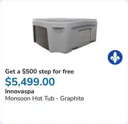 Club Piscine Monsoon Hot Tub - Graphite offer