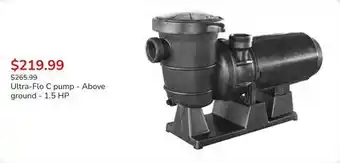Club Piscine Ultra-Flo C pump - Above ground - 1.5 HP offer