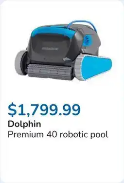 Club Piscine Premium 40 robotic pool offer