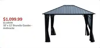 Club Piscine 10' x 12' Brunello Gazebo - Anthracite offer