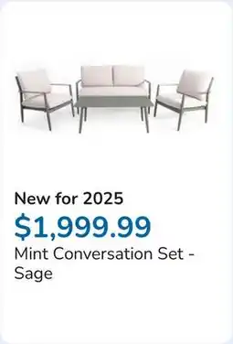 Club Piscine Mint Conversation Set - Sage offer