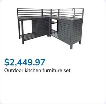 Club Piscine Outdoor kitchen furniture set offer
