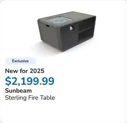 Club Piscine Sterling Fire Table offer