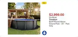 Club Piscine Banff Round Above Ground Pool - 15' - Pool Only offer