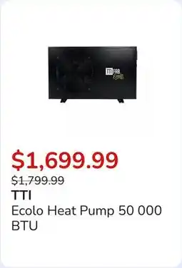 Club Piscine Ecolo Heat Pump 50 000 BTU offer