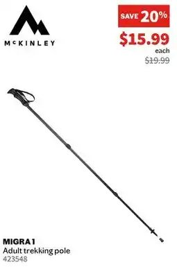 Sports Experts MIGRA 1 Adult trekking pole offer