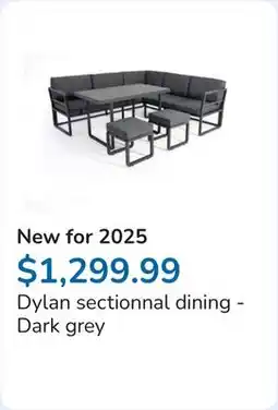 Club Piscine Dylan sectionnal dining - Dark grey offer