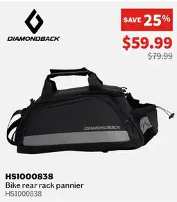 Sports Experts DIAMONDBACK - HS1000838 - Bike rear rack pannier offer