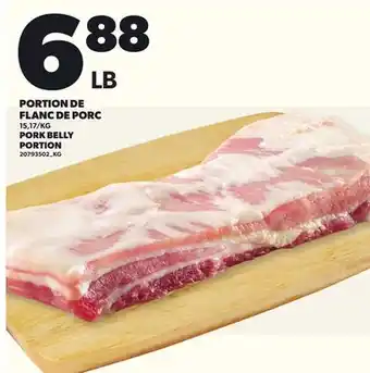 Provigo PORTION DE FLANC DE PORC offer