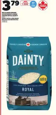 Provigo RIZ À LONGS GRAINS OU RIZ BRUN À LONGS GRAINS ROYAL DAINTY, 900 G offer