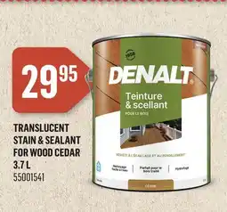Canac TRANSLUCENT STAIN & SEALANT FOR WOOD CEDAR 3.7L offer