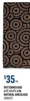 Canac Patterned Rug 4 ft. x 5 ft. 5 in offer