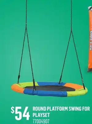 Canac Round Platform Swing for Playset offer