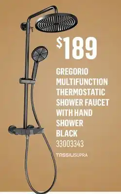 Canac Gregorio Multifunction Thermostatic Shower Faucet with Hand Shower offer