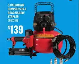 Canac 3-Gallon Air Compressor & Brad Nailer/Stapler offer