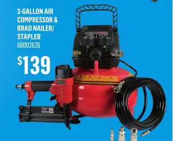 Canac 3-Gallon Air Compressor & Brad Nailer/Stapler offer