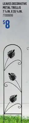 Canac Leaves Decorative Metal Trellis 7 7/8 in. x 35 3/8 in offer