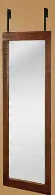 Canac Door Rectangular Mirror with Rustic Wood Frame 17 1/2 in. x 55 in offer