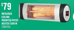 Canac Infrared Ceiling Mounted Patio Heater 1500Â W offer