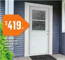 Canac B03 Energy-Efficient Steel Door 34Â in. LH offer