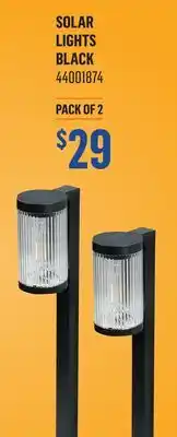 Canac Solar Lights black offer
