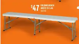 Canac Folding Bench White 70 7/8 in offer