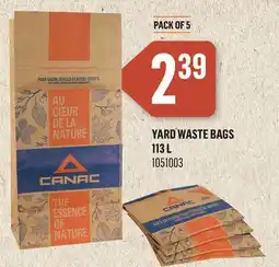 Canac Yard Waste Bags 113 L offer
