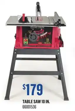 Canac Table Saw 10 in offer