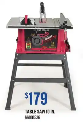 Canac Table Saw 10 in offer