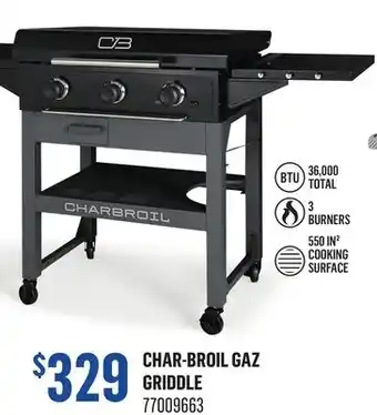 Canac Char-Broil Gaz Griddle offer