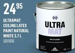 Canac UltraMat Ceiling Latex Paint Natural White 3.7 L offer