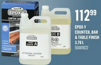 Canac EPOX-Y Counter, Bar & Table Finish 3.78 L offer