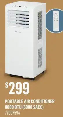 Canac PORTABLE AIR CONDITIONER 8000 BTU (5000 SACC) offer