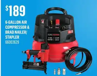 Canac 6-Gallon Air Compressor & Brad Nailer/Stapler offer