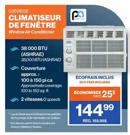 Patrick Morin Climatiseur de fenêtre PERFECT AIRE, 5000 BTU, 100-150 pi.ca offer