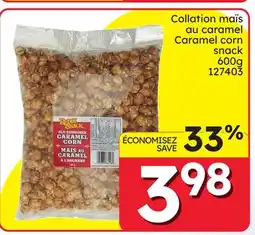 Rossy Caramel corn snack offer