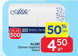 Rossy Dinner napkins offer