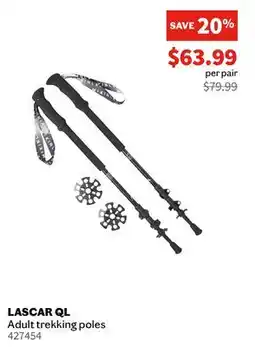 Atmosphere MCKINLEY - LASCAR QL - Adult trekking poles offer