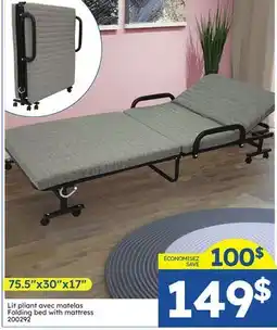 Rossy Lit pliant avec matelas Folding bed with mattress offer