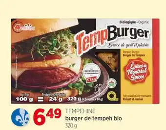 Avril Burger de tempeh bio offer