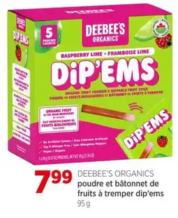 Avril poudre et bâtonnet de fruits à tremper dip'ems offer
