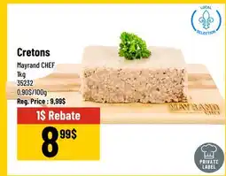 Mayrand Mayrand CHEF Cretons 1 kg Québec offer