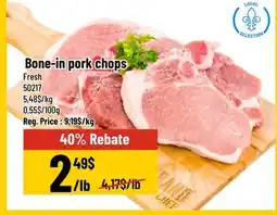 Mayrand Bone-in pork chops Québec offer