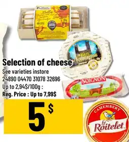 Mayrand Mix of cheeses offer