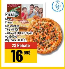 Mayrand Pizza Como Frozen 710g to 830g Quebec offer